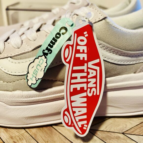 VANS Old Skool Overt Plus CC M 4.5 W 6 Sneakers Gray White ComfyCush VN0A7Q5ELGX - Picture 8 of 8